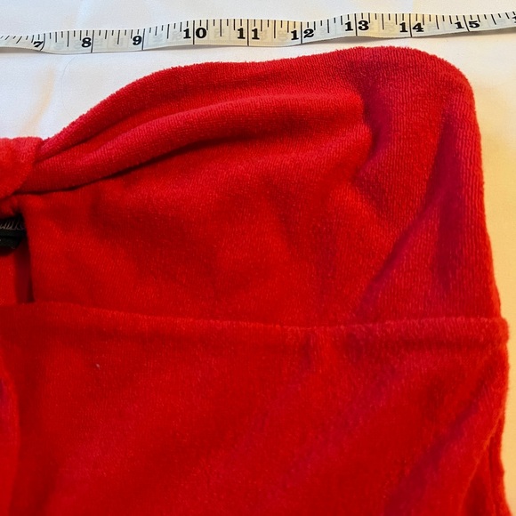 NWT Wild Fable red terry cloth romper women’s size M - Picture 8 of 10